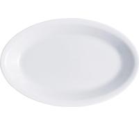 Assiette ovale Saturnia en porcelaine B.Co., 24 cm, Rome