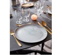 Luminarc Assiette grise 25 cm Diwali Marble