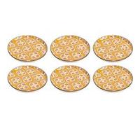 Assiette plate à motifs Imany (Lot de 6) jaune Jaune G
