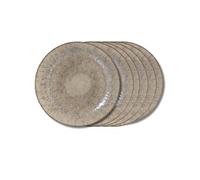 Table Passion Assiette plate Akaris 27 cm (lot de 6) Grès – Crème/Ivoire