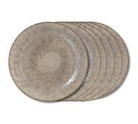 Table Passion Assiette plate Akaris 27 cm (lot de 6) Grès – Crème/Ivoire