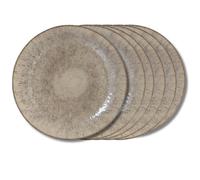 Table Passion Assiette plate Akaris 27 cm (lot de 6) Grès – Crème/Ivoire