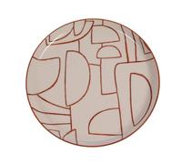 Assiette plate ambre 26 cm x6