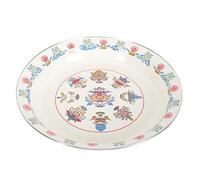 assiette plate, Assiettes à dîner divisées, assiette de contrôle du régime, assiettes, ensemble présentoirs gâteaux, en émail, service for aliments, ronde, vaisselle cuisine(White)