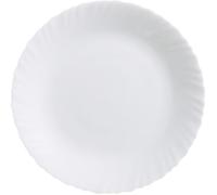 Assiette plate blanche 25 cm - Feston - Luminarc