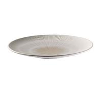 APS 85505 Assiette bleue Ø 33 cm, hauteur 3,5 cm, mélamine blanc/beige