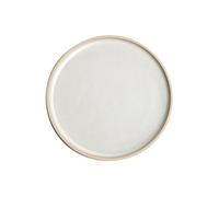 Accessoire de cuisine Olympia Assiette Plate Bord Droit 250 mm - 6 Coloris - x 6 - Canvas - Blanc - Grès x20mm