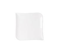 Table Passion – Assiette plate carrée Mélody – Porcelaine 25,5×25,5 cm – Lot de 6 Blanc