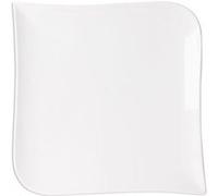 Table Passion – Assiette plate carrée Mélody – Porcelaine 25,5×25,5 cm – Lot de 6 Blanc