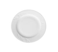 Assiette Plate Décorée Porcelaine Blanche Ø 200 mm - Lot de 12