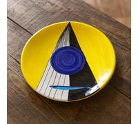 Assiette plate en céramique Ø 32 cm Style Vietrese - Artisanat Peint à la main - Élégante assiette de service et de table - Vietri-Côtière amalfitagirone-Sicile - 0108251102