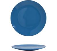 Assiette plate en céramique, 26 cm, bleu clair