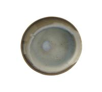 Assiette plate en grès multicolore, ronde, émaillée - Bloomingville, Bruyere - Ø22 cm, H2 cm