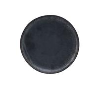 Assiette plate en grès noir-marron, ronde, passe au lave-vaisselle, micro-ondes - House Doctor, Pion - Ø29x4 cm