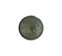 Assiette plate en grès vert foncé, ronde, uni - Pomax, Spiro - Ø27x1.5 cm