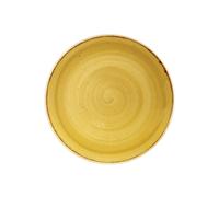 Assiette Plate En Pierre Émaillée En Céramique, Jaune 26 Cm, Churchill