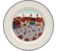 Villeroy & Boch – Assiette plate Design Naif Village – en porcelaine 27 cm