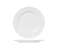 Assiette Plate En Verre Blanc, Intensité, 25,5Cm