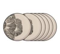 Assiette plate Eva 26 cm (lot de 6) grès 26 cm Amadeus 26x26 cm