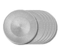 Assiette plate Glitter grise 28 cm (lot de 6) - Table Passion - Gris - Verre G