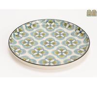 Assiette plate Imany 26 cm (lot de 6) - - Bleu - Grès