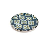 Assiette plate Imany bleu 26 cm - 5 dont 1 offerte (lot de 6) - Amadeus - Décoré - Grès Bleu foncé G