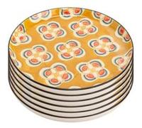 Assiette plate Imany jaune 26 cm - 5 dont 1 offerte (lot de 6) - - Jaune - Grès