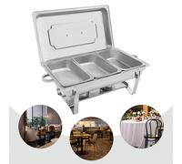 Assiette plate isotherme en acier inoxydable à 3 compartiments Convient à de nombreuses occasions DescriptionSi vous souhaitez offrir à vos amis ou invités un repas que vous pouvez préparer vous-même