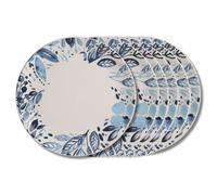 Trend – Assiette plate Jardin bleu 27 cm – Lot de 6