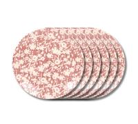 Assiette plate léa rouge 27 cm x6