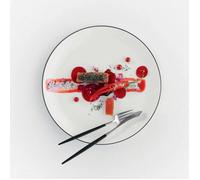 Assiette plate Ligne Noire - D 26.5 cm