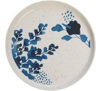 Assiette plate Lison (lot de 6) - Amadeus - Blanc - Grès Bleu G