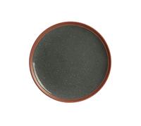 The Home Deco Factory - Assiette plate Little Market - Diam. 20,5 cm - Gris Gris