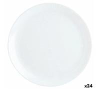 Assiette Plate Luminarc Diwali Blanc Verre (Ø 27 Cm) (24 Unités)