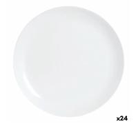 Assiette Plate Luminarc Diwali Blanc Verre (25 Cm) (24 Unités)