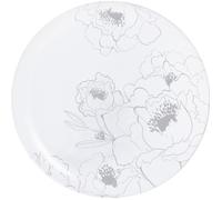 Assiette plate - LUMINARC - Leontine - Verre trempé - Blanc - 6 pièces