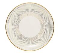 Assiette plate Lunis ronde D.26cm doré - Atmosphera Créateur d'intérieur
