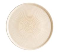 Assiette Plate Mirage Ripple Beige Céramique Vitrifiée 21 Cm Restaurant