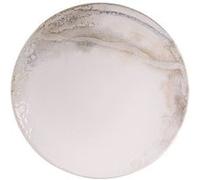 Table Passion – Assiette plate Mojave 27 cm – Grès blanc – Beige – Lot de 6