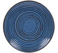 Assiette plate Moon bleu 27 cm (lot de 6) - Table Passion - Bleu - Grès Bleu G