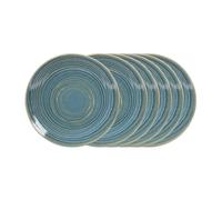 Assiette plate moon lagon 27 cm (lot de 6) - Table Passion