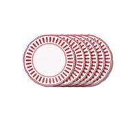 Assiette plate Napoli rouge 27 cm (lot de 6) - Table Passion