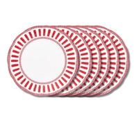 Assiette plate Napoli rouge 27 cm (lot de 6) Table passion