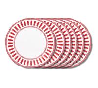 Assiette plate Napoli rouge 27 cm (lot de 6) - Table Passion
