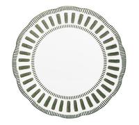 Assiette plate Napoli verte 27 cm (lot de 6) - Table Passion