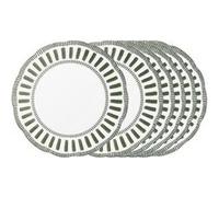 Assiette plate Napoli verte 27 cm (lot de 6) - Table Passion - Vert - Porcelaine G