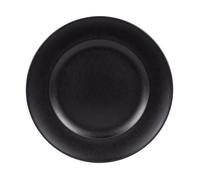 Assiette plate Neo 28 cm (lot de 6) - Table Passion - Noir - Grès Noir G