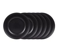 Assiette plate Neo 28 cm (lot de 6) - Table Passion - Noir - Grès Noir G