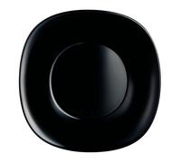 Assiette plate noire - Luminarc - Carine Noir - 26 cm - Verre trempé - Résistante aux chocs