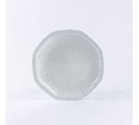 Assiette plate Octogonale blanche OGRE La Fabrique